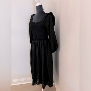 Madewell Black Long Sleeve Dress